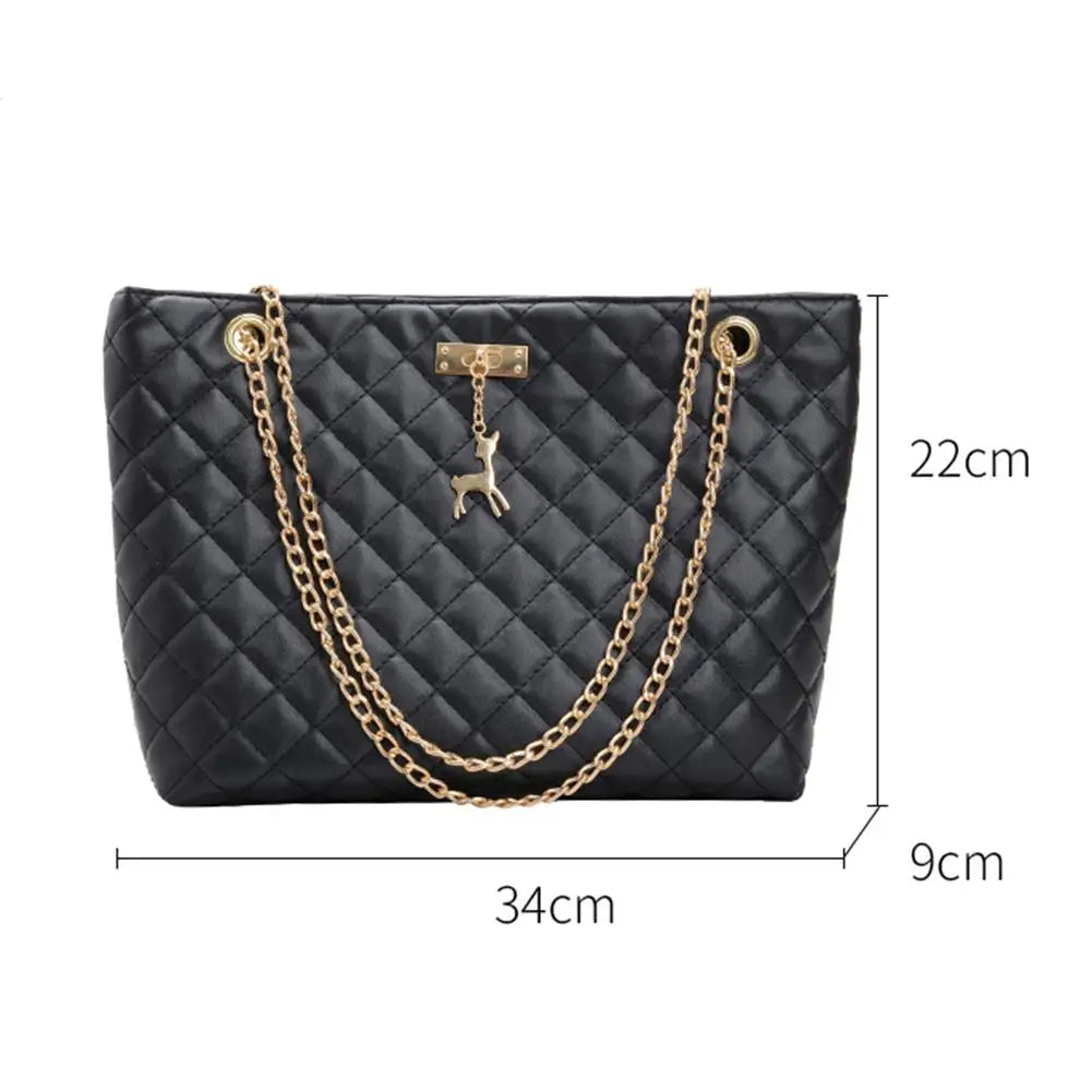 Casual Large Capacity Chain Top-handle Shoulder Bag
