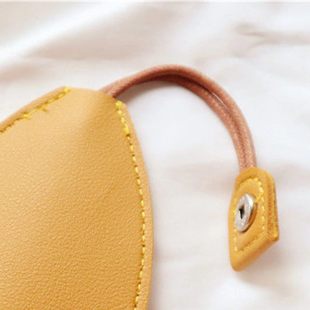 Cartoon PU Leather Keychain Pouch for Cars - Large Capacity
