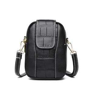 Vintage Small Shoulder Bag Flap PU Leather Crossbody Messenger Bag Women Handbag