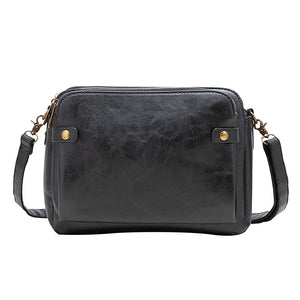 Vintage PU Leather Crossbody Bag Soft Portable Female Handbags