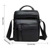 Men's PU Leather Messenger Bag Small Crossbody Handbag