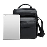 Men's PU Leather Messenger Bag Small Crossbody Handbag
