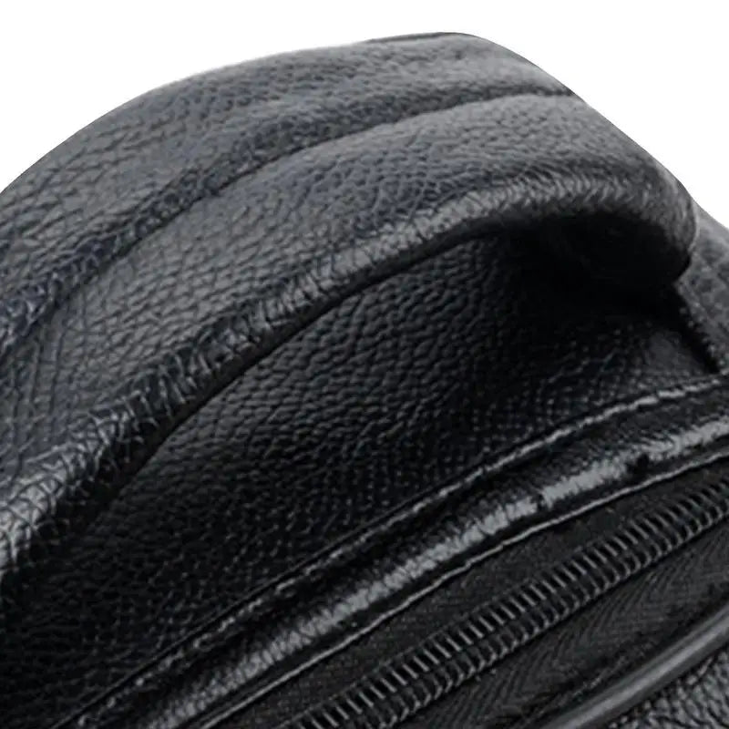 Men's PU Leather Messenger Bag Small Crossbody Handbag