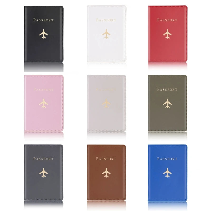Hot Stamping Passport Holder Plane Lover Wedding Gift