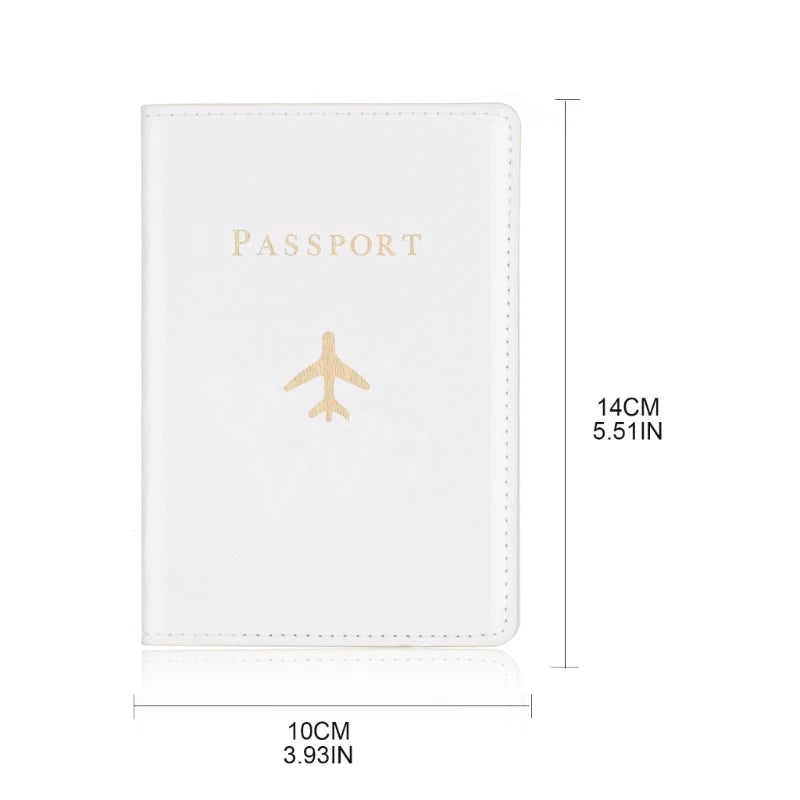 Hot Stamping Passport Holder Plane Lover Wedding Gift
