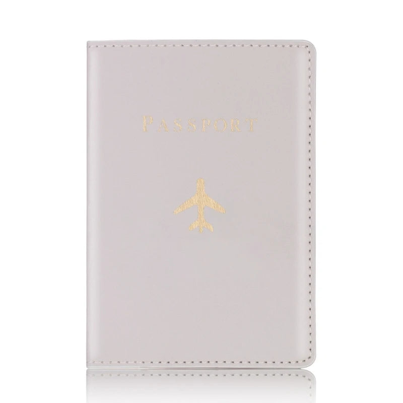 Hot Stamping Passport Holder Plane Lover Wedding Gift