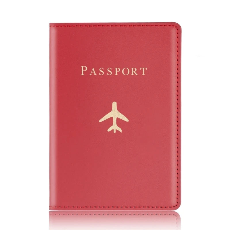 Hot Stamping Passport Holder Plane Lover Wedding Gift