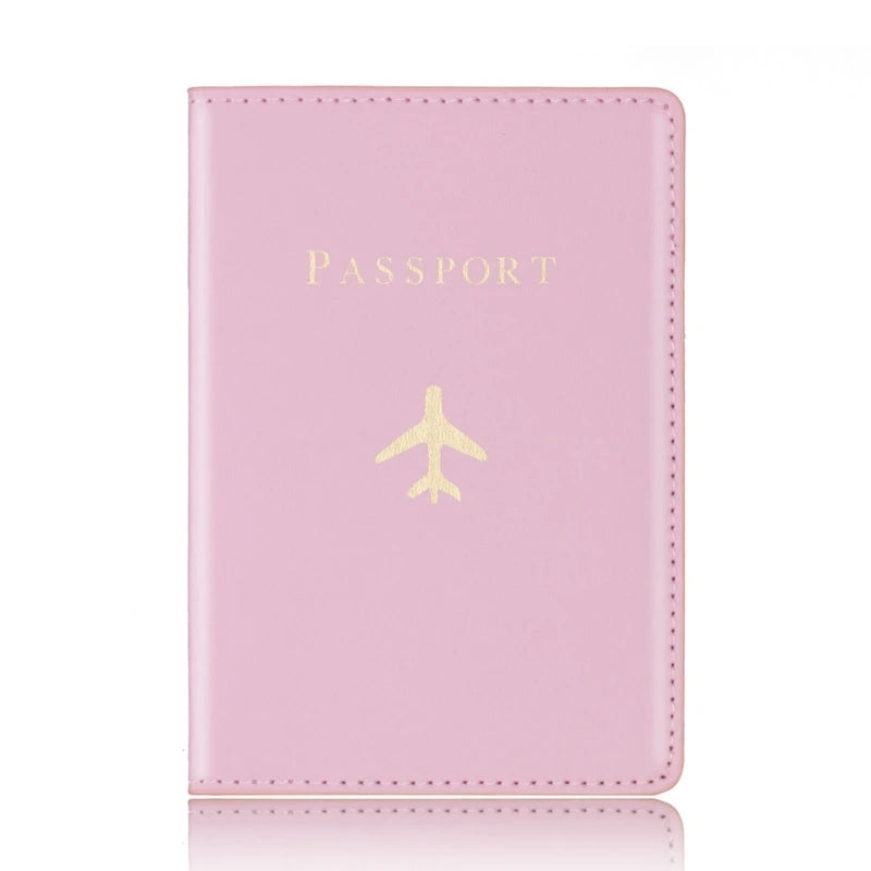 Hot Stamping Passport Holder Plane Lover Wedding Gift