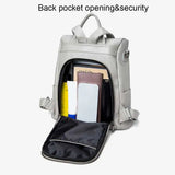 PU Leather Women Backpack Casual Stylish Multi-pocket Girls Shoulder Bag