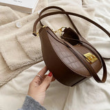 Vintage PU Leather Women Handbag Purses Double Zipper Hobo Shoulder Bag