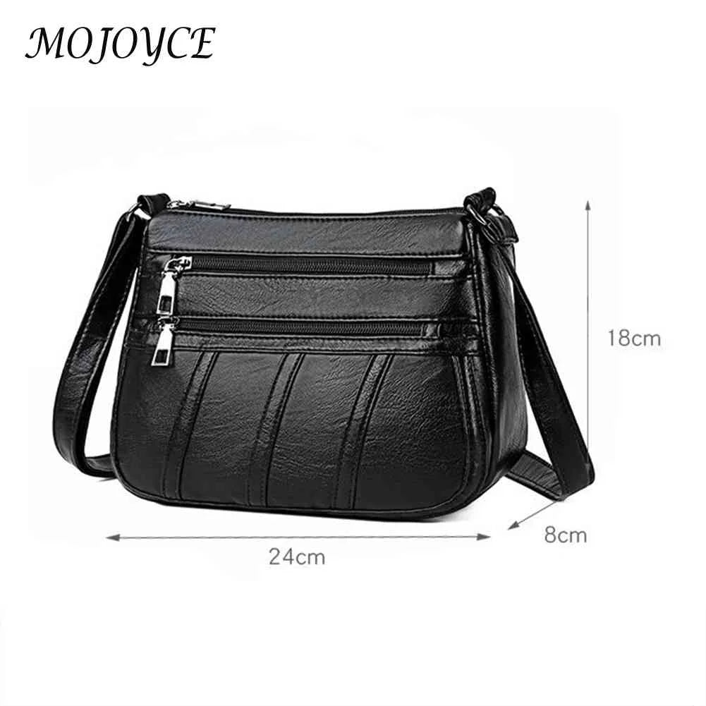 PU Leather Women Shoulder Bag Solid Messenger Crossbody Bags