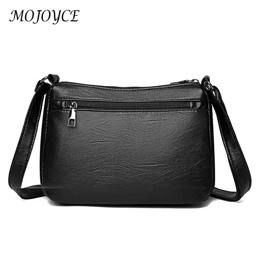 PU Leather Women Shoulder Bag Solid Messenger Crossbody Bags