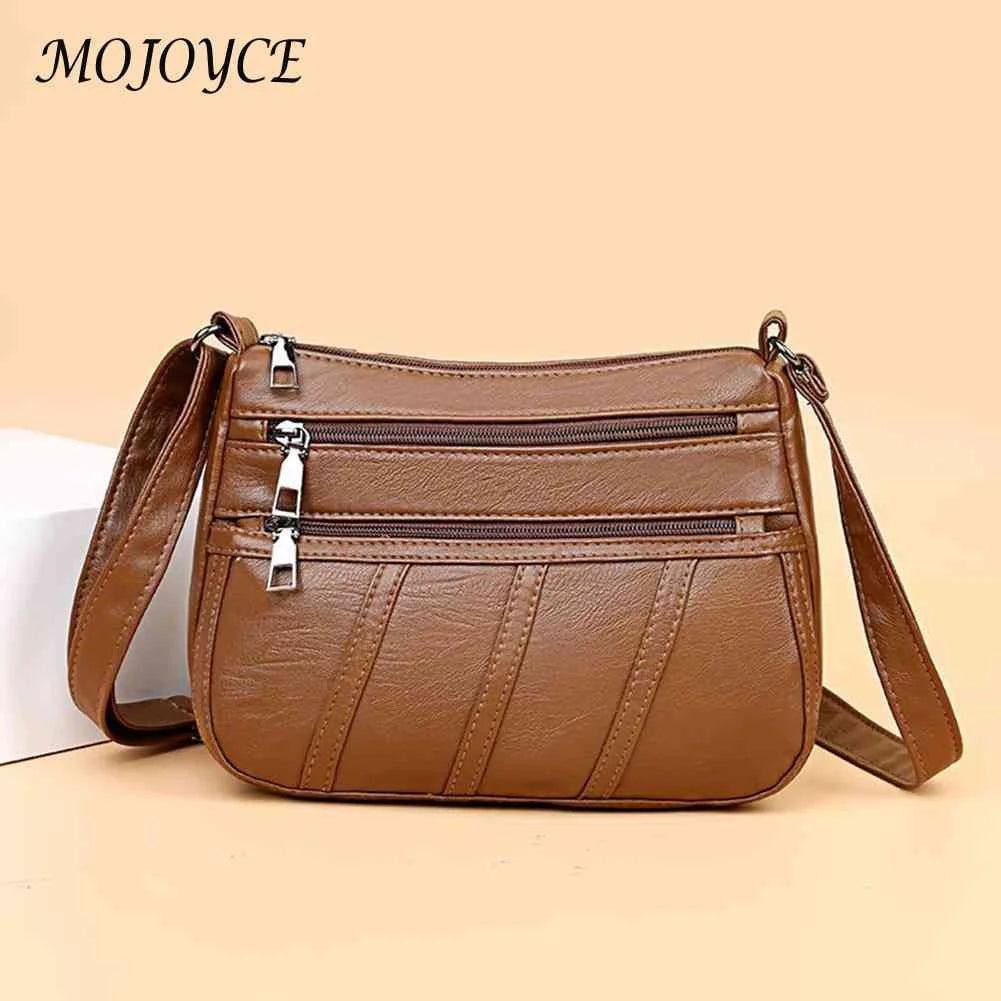 PU Leather Women Shoulder Bag Solid Messenger Crossbody Bags