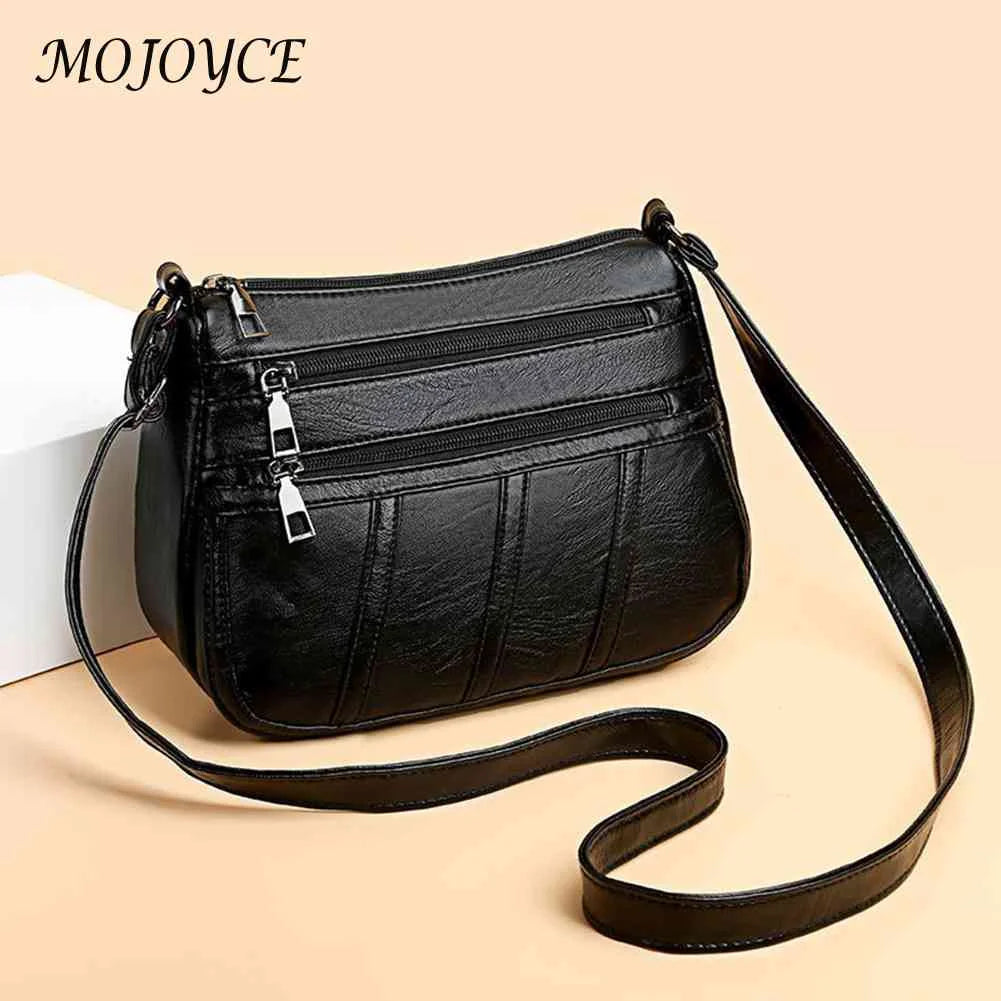 PU Leather Women Shoulder Bag Solid Messenger Crossbody Bags