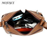 PU Leather Women Shoulder Bag Solid Messenger Crossbody Bags