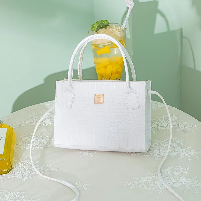 Crocodile Print Shoulder Bag Women's Handbag