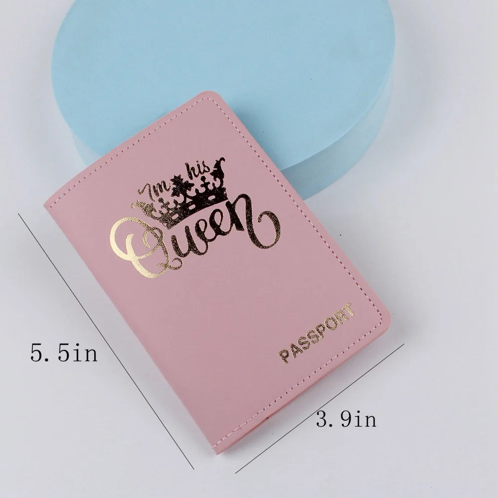 Personalised World Map Passport Cover PU Leather