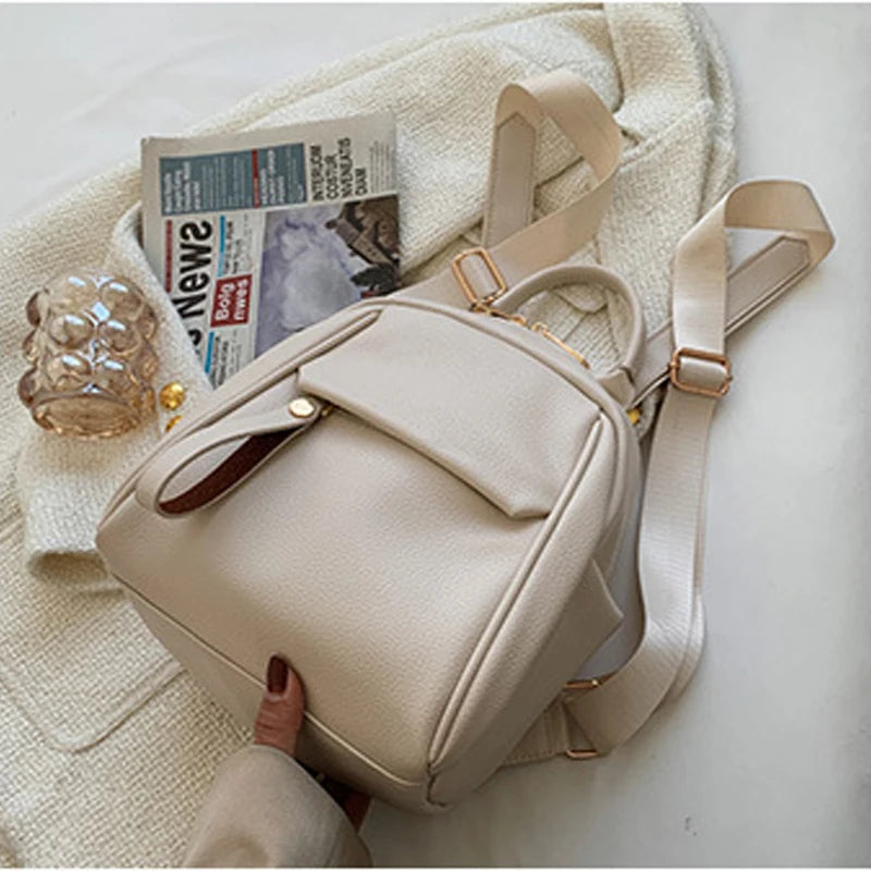 Soft Leather Women's Backpack Bag