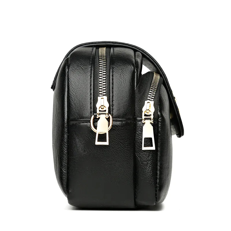 PU Women Bag Crossbody Messenger Bag Small Square Casual Shoulder Tote Bag