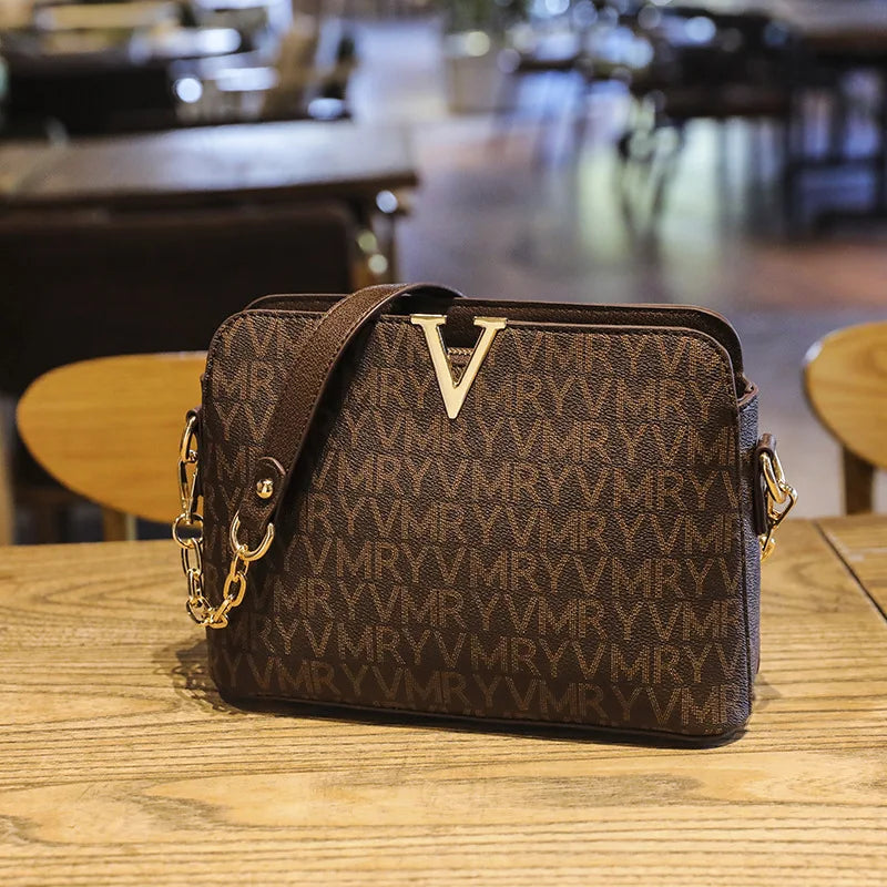 PU Leather Women Shoulder Bag Crossbody Chain Handbags Tote Casual
