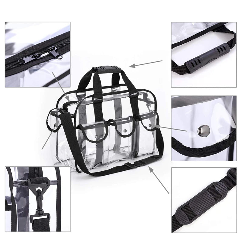 PVC Ladies Handbag Large Capacity Transparent Messenger Bag Beach Waterproof