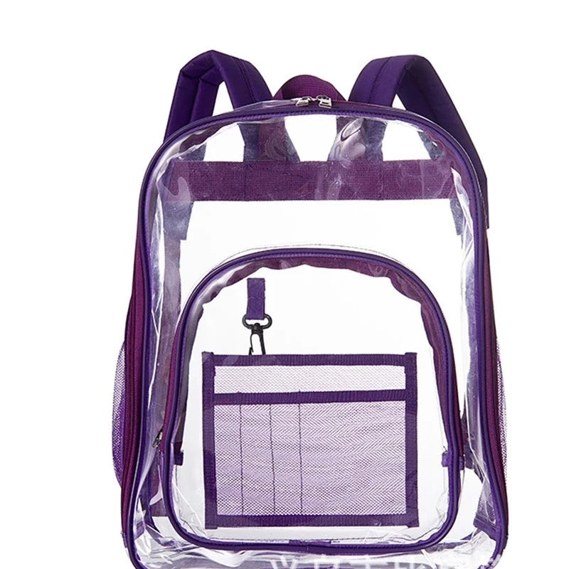 Transparent School Bag Waterproof Large Capacity Backpack