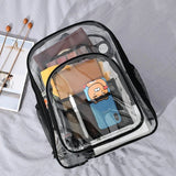 Transparent School Bag Waterproof Large Capacity Backpack