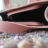 Panelled Bow Shoulder Bag Large Capacity Office Lady Handbag