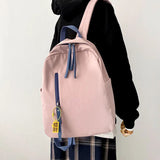 Large Capacity Backpacks Women Waterproof Students Sweet Book Canvas Bag