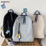 Large Capacity Backpacks Women Waterproof Students Sweet Book Canvas Bag