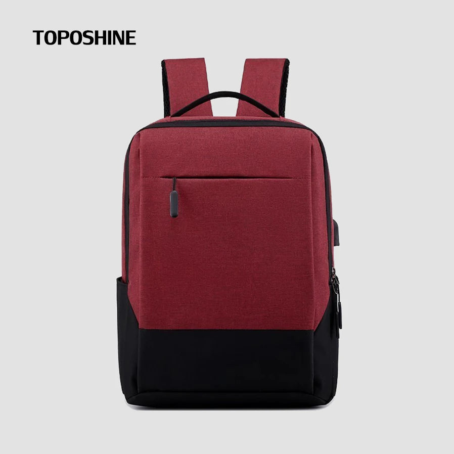 Panelled Patchwork Travel Backpack USB Charging High Nylon Rucksack College Girl