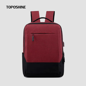 Panelled Patchwork Travel Backpack USB Charging High Nylon Rucksack College Girl