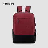 Panelled Patchwork Travel Backpack USB Charging High Nylon Rucksack College Girl