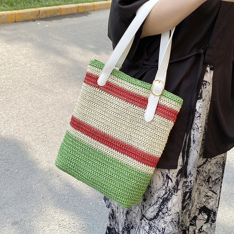 Panelled Shoulder Bags for Women Top Handle Tote Large Capacity Handbags