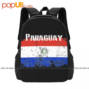 Paraguay Flag City Map Palm Branch Souvenir Backpack