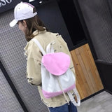 Patchwork Backpacks Women School Bookbag Large Capacity Travel Canvas Bag