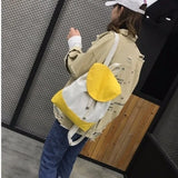 Patchwork Backpacks Women School Bookbag Large Capacity Travel Canvas Bag