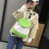 Patchwork Backpacks Women School Bookbag Large Capacity Travel Canvas Bag