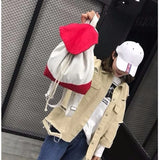 Patchwork Backpacks Women School Bookbag Large Capacity Travel Canvas Bag