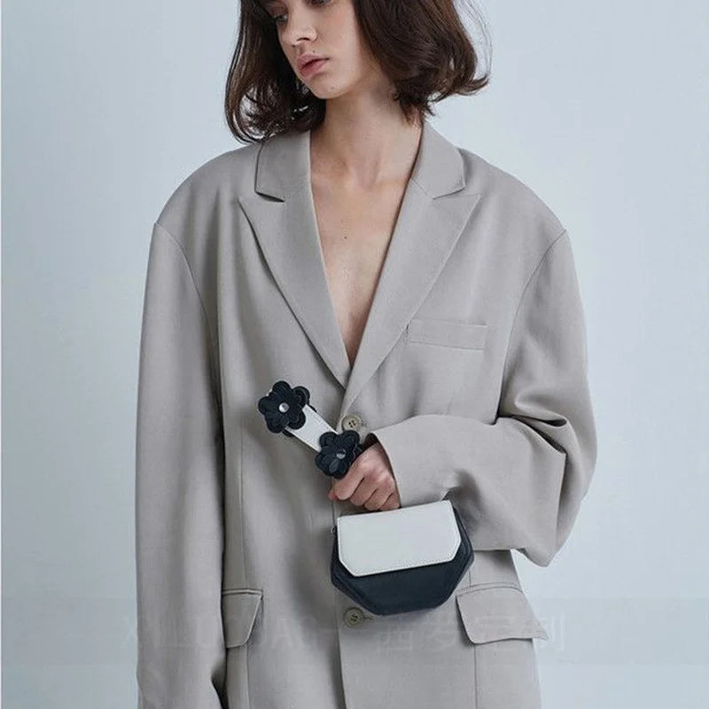 Flower Shoulder Bag Women Mini High Street Purse Handbags