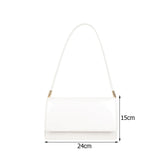 PU Leather Women Underarm Bag Ladies Shoulder Bag Small Flap Shopping Handbag