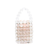 Pearls Beading Bags Vintage Evening Party Ladies Hollow Tote Shoulder Bags