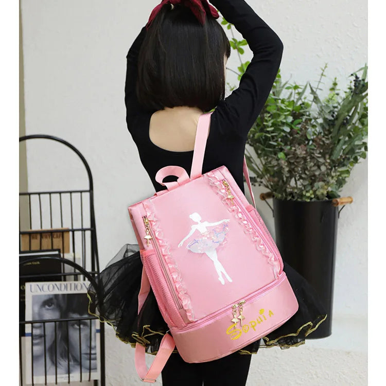 Embroidery Ballet Dance Bag for Girls