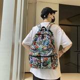 Personality Graffiti Large-capacity Student Backpack