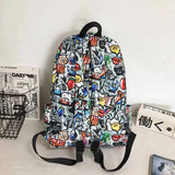 Personality Graffiti Large-capacity Student Backpack