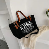 Personality High Capacity Casual Tote Bag For Woman Tide Shopper Shoulder Bag