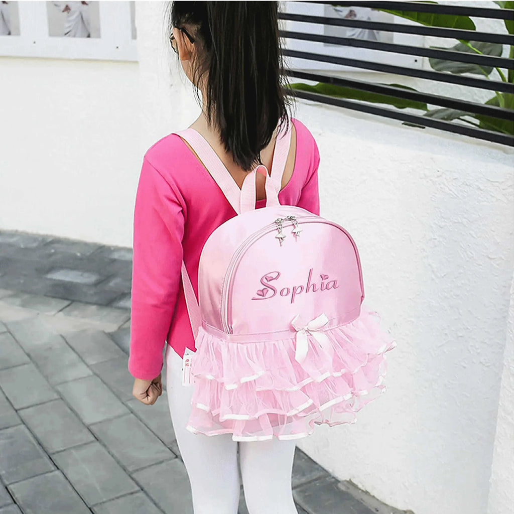Embroidered Princess Ballerina Backpack for Toddler Girl