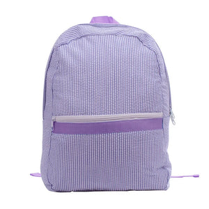 Personalized Monogrammed Seersucker Backpack Kids Striped School Bags