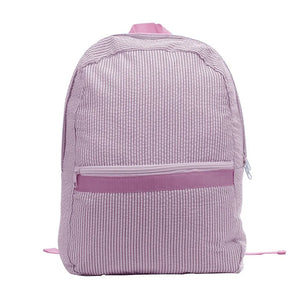 Personalized Monogrammed Seersucker Backpack Kids Striped School Bags