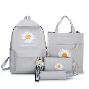 Pink Sugao 4PCS Backpack Bookbag Set Girls Pen Bag Travel Laptop Crossbody Bag